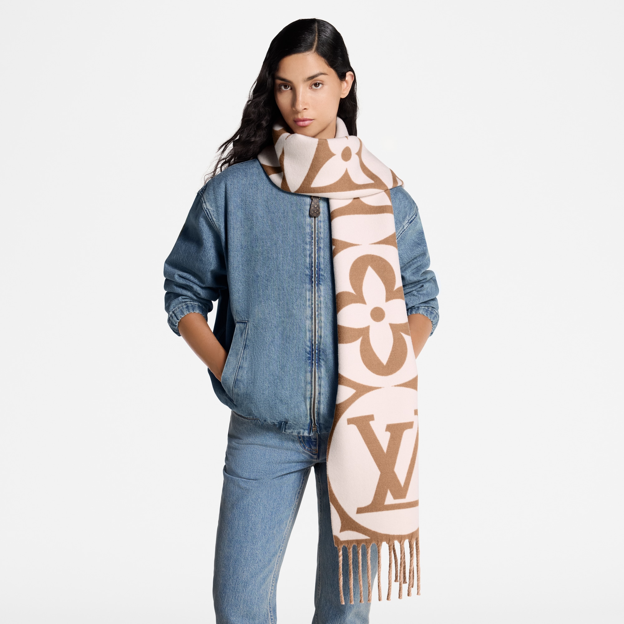LV Medallion Scarf S00 - Women - Accessories | LOUIS VUITTON ®